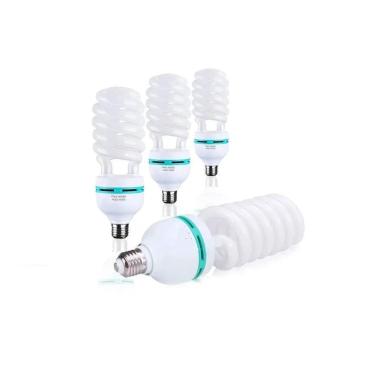 Imagem de Kit 4 Lâmpadas Fluor Luz Branca Espiral 46W 220V 6.400K E27