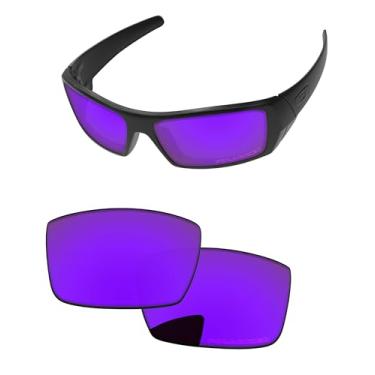 Imagem de PapaViva Lentes de reposição para óculos de sol Oakley Gascan OO9014 60 mm, Plasma roxo, Gascan