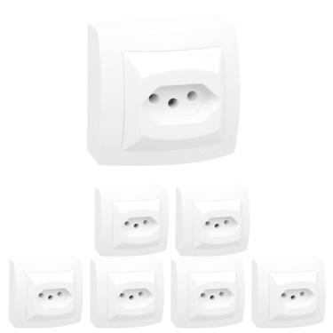 Imagem de Kit 7 Tomada 2p+t 20a Sistema X Pial Legrand 675061 Branco