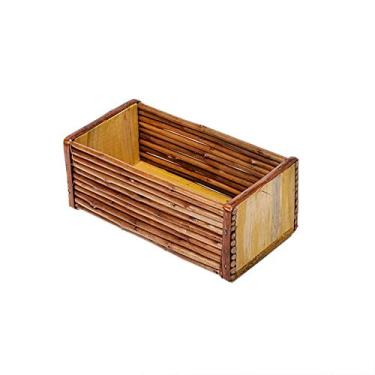 Imagem de Cachepô de Vime Palito para Duas Violetas Art Cestas