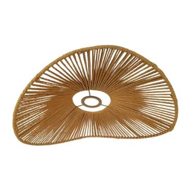 Imagem de MotiveTech Abajur de tecido rústico, artesanal, decorativo, pendente, cobertura para abajur de teto, para lanterna, luz suspensa, casa, café, quarto