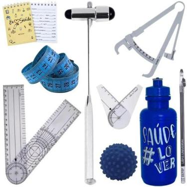 Imagem de Kit Fisioterapia Martelo Goniômetro Grande Pequeno Fita Imc - LOVE SAU