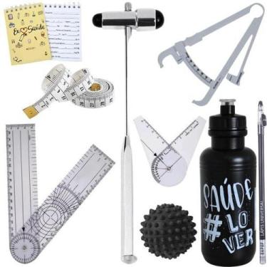 Imagem de Kit Fisioterapia Martelo Goniômetro Grande Pequeno Fita Imc - LOVE SAU