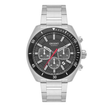Imagem de Relógio Orient Masculino Ref: Mbssc286 G1sx Solar Cronógrafo Prateado