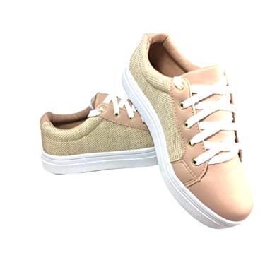 Imagem de Tênis Plataforma Solado Alto Mermaids Queen Juta Cor Nude (36)