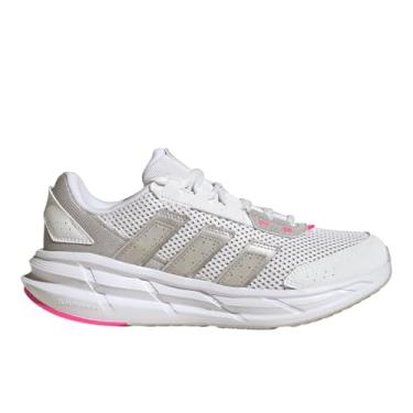 Imagem de adidas Tênis feminino Astrastar, Branco/prata metálico/rosa lúcido, 36