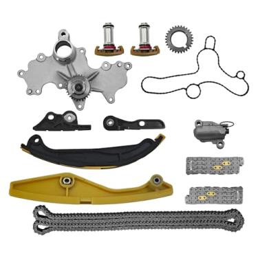 Imagem de Blrack Kit de corrente de distribuição AT4Z6268B com bomba de água compatível com Ford F-150 2011-2016 3,5L 3,7L, Mustang 2011-2017 3,7L, Transit 150/250/350/350HD 2015-2016 3,7L, interceptor policial