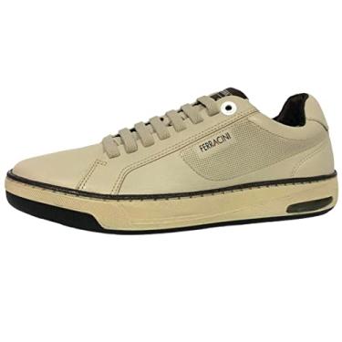 Imagem de Sapatenis Masculino Ferracini Angra Elástico Couro 7651-658 Genero:Masculino;Cor:Cinza;Tamanho:42