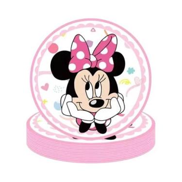 Imagem de Decorações De Festa De Aniversário Da Minnie Mouse Rosa Conjunto De Ut