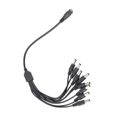 Imagem de AYNEFY Cabo Adaptador Poderoso para de Segurança de Câmera Cctv, Material Plástico, Alimenta 8 Câmeras de 1 Adaptador, Ideal para Vigilância Doméstica