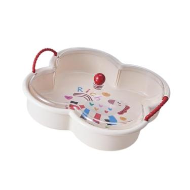 Imagem de SiaBiced Bandeja para servir aperitivos, frutas secas, recipiente para armazenamento de alimentos à prova de poeira, prato para servir frutas, biscoitos, Sem Tampa