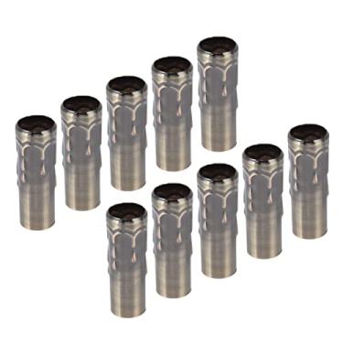 Imagem de Generic Tubo de Metal E14 para Suporte de Lâmpada de Vela, Mangas 25x80mm, Acessórios de Iluminação de Ferro Premium para Lustres de Cristal, 10 Peças (Bronze)