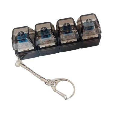 Imagem de Teclado De Dedo Com 4 Teclas, Brinquedo Antiestresse, Clicker Para Fes
