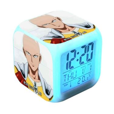 Imagem de Despertador digital LED One Punch Man Square 8x8x8cm