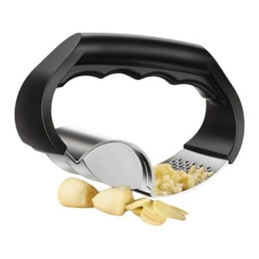 Imagem de Espremedor De Alho, Triturador Com Pega Ergonômica E Seguro Para -Louças, Utensílio De Cozinha Tipo Prensa Para Alho, Para Esmagar Facilmente Gengibre E Cebolinha Casa Restaurante Acampamento
