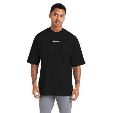Imagem de Camiseta Oversized Estampada Masculina Algodão Conforto para Treino e Uso Diário-Masculino