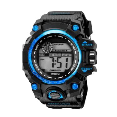 Imagem de Relógio Masculino Digital Prova Dagua 30m Grande Multifunções Esportivo Caixa Presente Premium Alta Durabilidade Alarme Cronometro