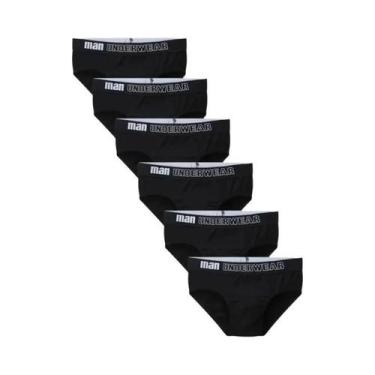 Imagem de Cuecas Triangulares De Algodão Masculinas 6 Peças Alta Elasticidade Co
