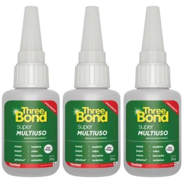 Imagem de Cola Multiuso 20gr TheeBond Para Atesanato Protege e Cola, Kit 3 Unida