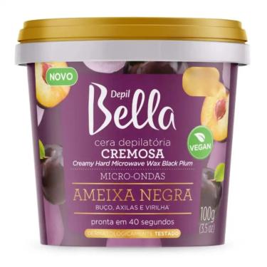 Imagem de Cera Depilatória Cremosa para Micro-Ondas Ameixa Negra Deo Depil Bella