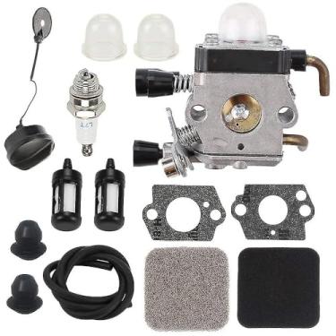 Imagem de Kit de Carburador Fs85 Para FS75 FS80 HS75 HS80 HS85 HL75 FH75 Roçadeira Podadora com Bulbos Pré- Ar Juntas Linhas Combustível Vela Ignição Tampa Anéis Vedação