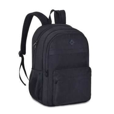 Imagem de Mochila Juvenil Masculina 3 Divisórias Soft Preta CG24600 - Clio