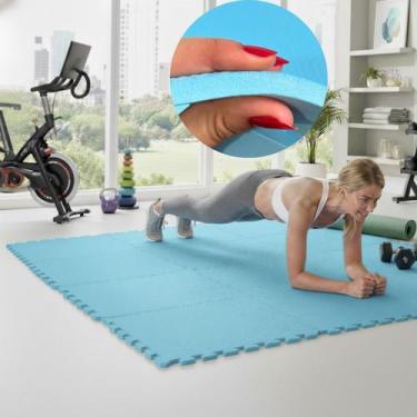 Imagem de Placa EVA 50x50 10mm Tapete Tatame Manta Borracha Piso Emborrachado Ac