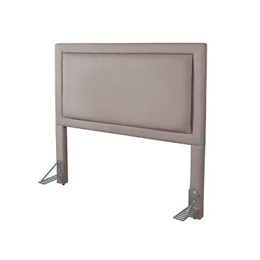 Imagem de Cabeceira Casal Estofada Cama Box 1,40 Turim Com Framer Veludo Pavia Bege