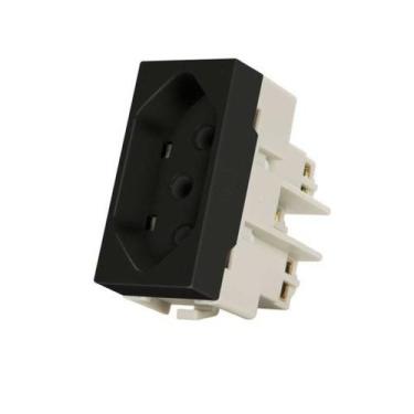 Imagem de Tomada Padrao Brasileiro 2p+t 10a-250v Ebony Infiniti - MARGIRIUS