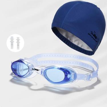 Imagem de Kit Òculos De Natação Junior Gold Sports New Shark -Touca - Protetor d