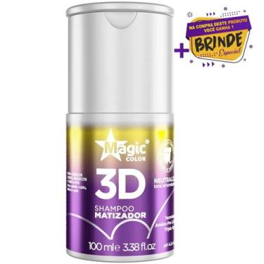 Imagem de Shampoo Matizador 3d Magic Color 100ml Original