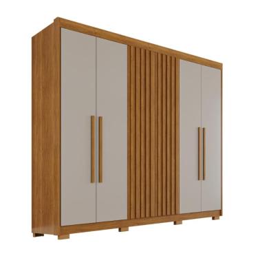 Imagem de Guarda-Roupa  Diamante Ripado 6 Portas 6 Gavetas