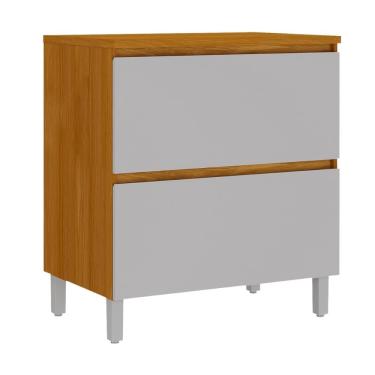 Imagem de Balcão Gabinete De Cozinha 0,80m 1 Porta Basculante Lais Madeirado / Fendi