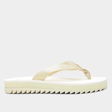 Imagem de Sandália Kenner Anitta Kyra Feminina, Amarelo, Branco, 35