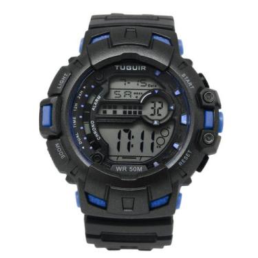 Imagem de Relógio Masculino Tuguir Digital TG30450 Preto e Azul