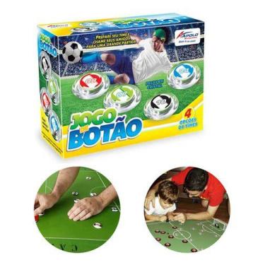 Imagem de Jogo De Botão Times Brincar Infantil Peças Cristal Futebol - HOME22