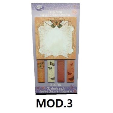 Imagem de Bloco Auto Adesivo Stick para Recados e Organização Modelos Molduras 1