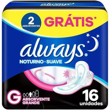Imagem de Absorvente always noturno suave c/a c/16