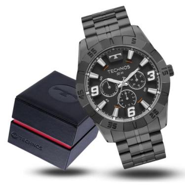 Imagem de Relógio Masculino Technos Racer Grafite Aço Inox Original