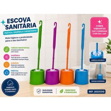 Imagem de REF.20231210 ESCOVA SANITÁRIA DE PLÁSTICO MEDIDAS 32 X 9cm unidade - a