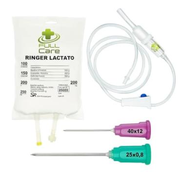 Imagem de 10 kit fluidoterapia pets ringer lactato 250ml