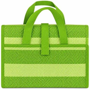 Imagem de Esteira de Praia Dobrável com Alça 180x90cm Bolsa Ar Livre - Mor, Verd
