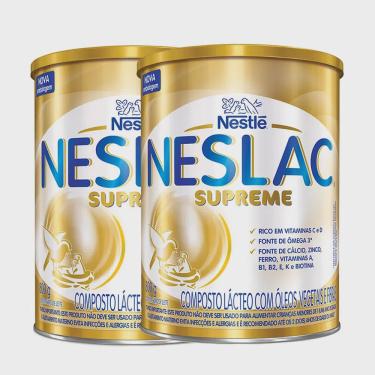 Imagem de Neslac Supreme Composto Lácteo 800g Kit com duas unidades