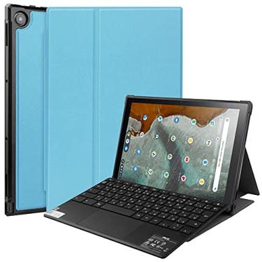 Imagem de Tampas de tablet Por Asus. ChromeBook destacável CM3 (CM3000DVA-HT0019) Tampa do caso da tabuleta, macia Tpu. Capa de proteção com auto vigília/sono Capa protetora da capa (Color : Sky Blue)