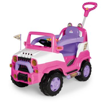 Imagem de Carrinho De Passeio Infantil Com Pedal Diipi Rosa  1028 Calesita