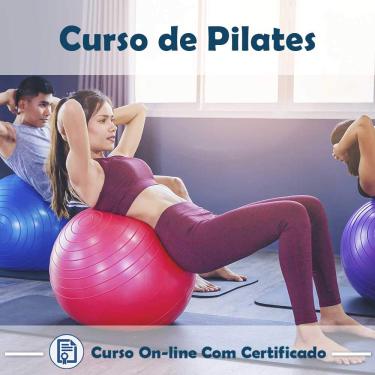 Imagem de Curso online em videoaula de Pilates com Certificado + 2 brindes
