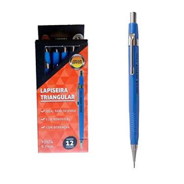 Imagem de Lapiseira Triangular Tecnica 0,7mm Azul C/12 Jocar Office