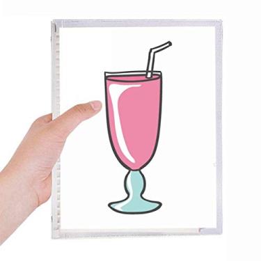 Imagem de Caderno Pink Cup Sweet Ice Cream Caderno de folhas soltas para diário recarregável