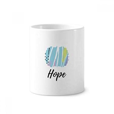 Imagem de Joy — Suporte de caneta com estampa de arte abstrata para escova de dentes com suporte de cerâmica