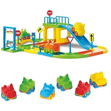 Pista Crazy Streets Com 3 Carrinhos Brinquedo Infantil 192 - Shop